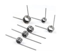 10 Pcs Torsion Spring, Stainless Steel Small Torsion Springs, Silver Tiny Torsional Spring, 90° Deflection Compression Spring Kit for Repair Tools Woodworking DIY, Mechanical Compression Springs (50mm