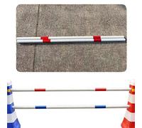 10 Pcs Traffic Cone Bar 6.6 ft Lightweight Connector Rods Sturdy Road Safe Guardrails for Parking Lots & Road Work Red Cone Bar Set