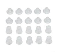 10 PCS Translucent Advertising Nail, Frosted Plastic Screw For Glass Bracket,Invisible Display Fastener 14X14mm & 20X20mm(14 * 14mm)
