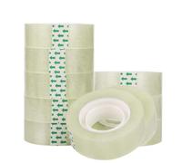 10 Pcs Transparent Tape, Sticky Tape, Cellotape Roll, Small Sellotape Rolls, Tape Refill for Gift Wrap Christmas Birthday Home Office School