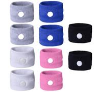 10 PCS Travel Sickness Bands, Car Motion Sickness Wristbands, Anti Nausea Wristbands, Acupressure Nausea Relief Band for Morning Sickness, Sea Travel