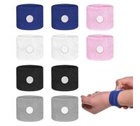 10 PCS Travel Sickness Bands,Sickness Bands for Adults,Sick Band for Kids,Pregnancy Travel Sick,Anti Sickness Wristbands Acupressure Nausea Relief Wristband for Car Sea