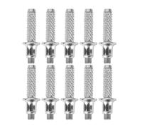 10 Pcs Trekking Pole Tips Replaceable Hiking Rod Tips Tungsten Steel | Wear Resistant Silver Accessory for Alpenstock Rods and Hiking Rods, Lightweight Grip Add Traction
