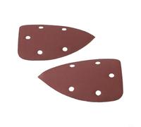 10 Pcs Triangle Sanding Pads Paper Set for Oscillating Multitool 14x9cm with Pre Punched Holes for Efficient Dust Collection (180Grit)