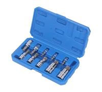 10 Pcs Triple Square Spline Bit Socket Set M4-M18 1/4" 3/8" 1/2" Drive CR-V Storage Box High Torque Professional Tool Kit for Mechanics