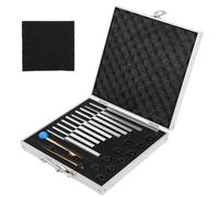 10 Pcs Tuning Forks for Healing, Aluminum Alloy Tuning Fork, Silver Unweighted with Exquisite Aluminum Gift Box, Sound Healing Instruments for Meditation, Yoga, Reiki