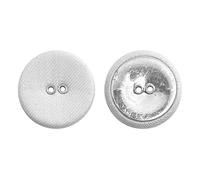 10 Pcs Twill Fabric Covers The Buttons,2 Hole Round Sewing Button,for Sewing Clothing,Suits,Coats,Shirts,Sweaters,Accessories,Handmade DIY(25mm,White)