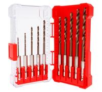 10 Pcs Twist Drills Bit Set M35 HSS Cobalt Drill Bit Set 1.5-6.5mm Quick Change Impact Driver Bits for Metal Wood PVC and Plastic