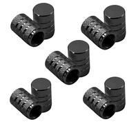 10 Pcs Tyre Valve Caps, Dust Caps for Car Tyres, Black Stem Dust Caps, Car Tire Valve Stem Caps, Aluminum Tire Valve Cap Valve Covers Replacement for Car, Bike, Motorcycle, Truck