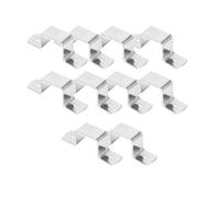 10 Pcs U Shaped Connector Bracket, Stainless Steel Fence Post Security Brackets Post Clamp Bracket for Concrete or Wood Fences (20*20mm)
