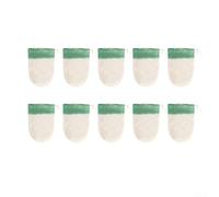 10 Pcs U-Shaped Cotton Lamp Mantles for Coleman Lanterns - Size 21 Replacement Parts for Kerosene Propane Camping Lights - High Brightness Gauze for Outdoor Hiking Repair(green-large)