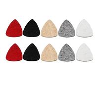 10 Pcs Ukulele Felt Picks, Plectrums for Acoustic Guitar, Soft Plectrums, Pure Wool Texture Playing Sound Soft, for Acoustic Guitar Ukulele Bass (Multiple Colors)