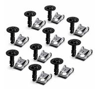 10 PCS Under Tray Fasteners Kit, Direct Replacement U-nut & Screw Fasteners | Under Engine Shield Screws for Audi Under Tray and Engine Covers. Compatible with A4, A5, A6, Q3, Q5, and S Series Models