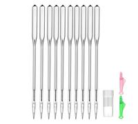10 Pcs Universal Heavy Duty Sewing Machine Needles,Universal Machine Needles Heavy Dut for Singer, Brother, Janome, Varmax Home Sewing Machines(with Box and 2 Needle Threader)
