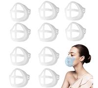 10 PCS Upgrade 3D Mask Bracket Plastic Bracket Inserts Soft Inner Support Holder Frame More Space for Comfortable Nose Breathing and Lipstick Protector