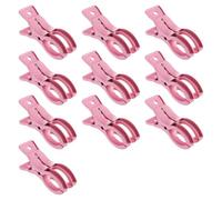 10 pcs Upgrade Heavy Duty Clips, Pink Sturdy Large Plant Clamps with Firm Holding Power Ideal for Fastening Shade Fabric and Plant Covers on Garden and Greenhouse Support Hoops