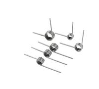 10 Pcs V Type Torsion Spring 0.6mm Wire Diameter Angle 60 90 Degrees 3/6/9 Laps Metal Right Coil(0.6mm(90°)/1.8mm(3 laps ),7.5mm)