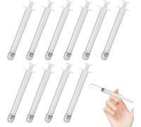 10 PCS Vaginal Applicators Sterile Individually Packaged Disposable Vaginal Suitable for Liquid Essential Oil Vaginal Administration and Cleansing Portable Feminine Health Care (Transparent, 10 PCS)