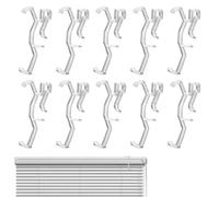 10 Pcs Valance Clips,2.5'' Clear Plastic Retainer Holder Clip for Window Blind Valance,blind clips,blind clips top fixing for Horizontal and Faux Wood Blinds
