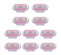 10 Pcs Venus Snap Razor Refill Blades, Heads Compatible with Venus Women’s Razor, 3-Layer Blades for Smooth Shaving, Easy Replacement Heads for Women (Pink)