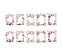 10 PCS Vintage Embossed Cutout Frame Card Journal Scrapbook Christmas Card Scrapbooking Background Paper Craft Decoration