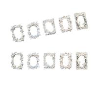 10 PCS Vintage Embossed Cutout Frame Card Journal Scrapbook Christmas Card Scrapbooking Background Paper Craft Decoration