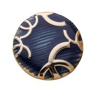 10 Pcs Vintage Metal Buttons Large Blue Buttons Round Coat Buttons Novelty Shirt Buttons Buttons for Cardigans Trouser Buttons,for Clothes Shirts Coats Sweaters Clothing Decorations-blue-18mm