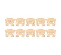 10 Pcs Violin Bridge 4/4 Full Size Fiddle Maple Tool Baroque Style Wood Pattern Accessories, Violin Bridge Violin Replacements Parts
