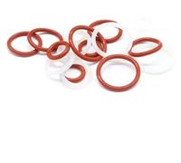 10 PCS VMQ Silicone Ring Gasket CS CS 2mm OD 5-90mm O Ring Rubber Seal Pressure Cooker O-Ring Food High Temperature Gasket (Red,ID 7mm OD 11mm)