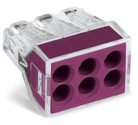 10 pcs - Wago 773 PUSH WIRE Series Junction Box Connector, 6-Way, 24A, 18 - 12