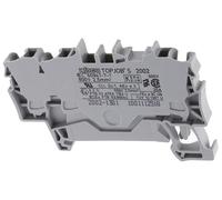 10 pcs - Wago TOPJOB S, 2002 Series Grey Feed Through Terminal Block, 2.5mm², S