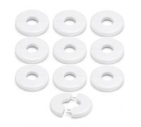 10 PCS Wall Grommets for Cables, Split Cable Entry Cover for Hide Drill Damage Around Micro Bore Pipe or Repair Cable Entry Point | Plastic Cable Wall Grommet for Home Office Furniture and Walls Cord