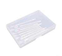 10 Pcs Watchmaker Screwdriver Set with Round Head Tips 0.6-2.0mm, Compact Stainless Steel Tool for Watch, Eyeglasses, Jewelry and Electronic Repairs