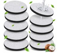 10 PCS Water Bottle Filter Discs for Brita Fill & Go Water Filter Bottles | Coconut Shell Activated Carbon Refill, 150L/4 Weeks Long-Lasting, Reduces PFAS, Chlorine & Other Impurities in Drinking Water