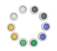 10 Pcs Water Flow Restrictor, Shower Flow Reducer Limiter, Shower Head Flow Restrictor, Water Flow Saver Adapter Set for The Fixed Shower Head or Handheld Shower 1.5/1.8/2.0/2.5/3.0 GPM(G14)