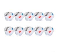 10 Pcs Water Indicators for Faucet, Hot and Cold Signs Buttons Handle Replacement Part Faucet Handle Signs Kitchen Bathroom Sink Taps(2)