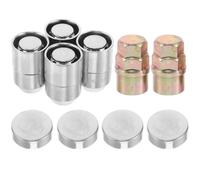 10 Pcs Wheel Lock Nut Set with Dust Caps, Cone Seat Metal | Universal Fit, Easy Installation, Wide Application for Automotive Modification, Replacement Part for Car Bodies