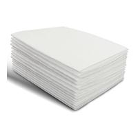 10 Pcs White Felt Fabric 28.5x18cm Non Woven Craft Felt Squares Soft Thick White Fabric for Crafts Halloween Christmas DIY Patchwork Sewing Valentine's Day Decorative Projects