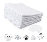 10 Pcs White Felt Sheets 11.8"x7.87", Soft Fabric for Christmas, Valentine's Day Crafts, DIY Patchwork Sewing School Projects Decoration