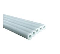 10 Pcs White Fiberglass Tubes, 3mm-18mm X 500mm, Lightweight Reinforced Hollow Rods for Structural Support(5X3X500MM)