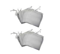 10 Pcs White Nylon Straining Bag - Fine Mesh - Homebrew Beer Wine Cider Dry Hop Strainer Bag and Brewing,Brewing Supplies(6 x 7.8 inch(Width x Height)),Beer Brewing Filters and Straining