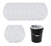 10 Pcs White Paint Strainers,1 Gallon Nylon Filter Bags,Paint Filters Strainers with Elastic Top Opening,Paint Strainer for Emulsion for Paint Gardening Hydroponics
