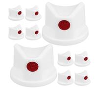 10 Pcs White Plastic Aerosol Can Spray Nozzles for Graffiti Artists | Precise Controlled Spray, Clog Replacements, PE Material, Workshop and Outdoor Use, for Diyers