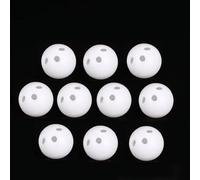 10 Pcs White Rattle Balls Inserts Rattle Box Repair Noise Maker Noise Maker Insert Rattle for Animal Puppet Pet Toy Rattles