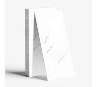 10 Pcs White Self Adhesive Wall Tiles 60CMX30CM PVC Bathroom Walls Tile Adhesive for Kitchen Backsplash Showerwall Laundry Waterproof Oil-Proof Rent Friendly