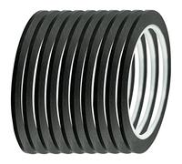 10 Pcs Whiteboard Tape Grid Marking Tape, 3 mm WidthGraphic Tape Self Adhesive Whiteboard Gridding Tape Chart Tape for Office School Grid Marking (Black)