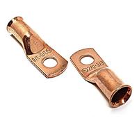 10 pcs WNI UL 2/0 Gauge x 3/8 Pure Copper Battery Welding Cable Lug Connector Ring Terminals