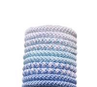 10 Pcs Women Mixed Color Elastic Hair Ties,Soft Ponytail Holders, Stylish Multi-Color No Damage Hair Tie Bracelets Stretch Hair Bobbles for Women Girls Thin,Thick,Medium,Long Hair (style 7,10)
