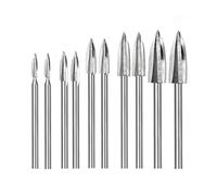 10 Pcs Wood Carving Drill Bit for Rotary Tools Wooden Engraving Drill Accessories Lightweight Bits Sets
