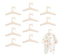 10 Pcs Wooden Baby Hangers Set, Cute Animal Shaped Children Wooden Hangers, Hook Hangers for Kids for Clothes, Pants, Jackets,Dresses, Blouses